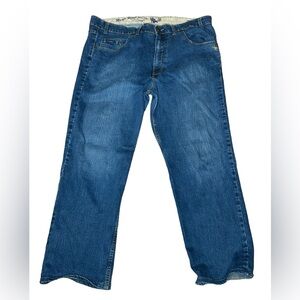 River Road Jean Company Men's Classic Blue Demin Straight Jeans Stretch 44x34